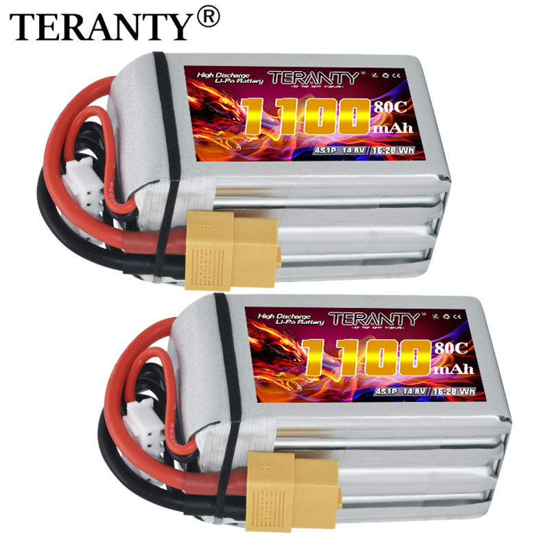 Drone Rcs - TERANTY 4S 1100mAh 80C/160C Lipo Battery