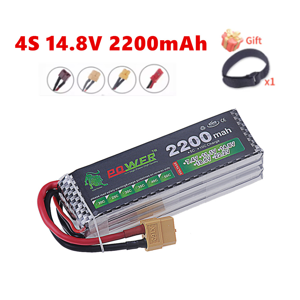 4S 2200mAh 60C 14.8V LiPo Batt - Drone Rc Truck recension och pris