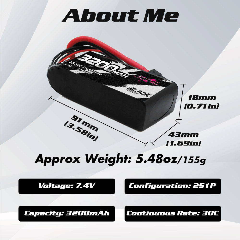 CNHL 2S 3S 4S Lipo Battery 7.4 - Drone Rc Truck recension och pris