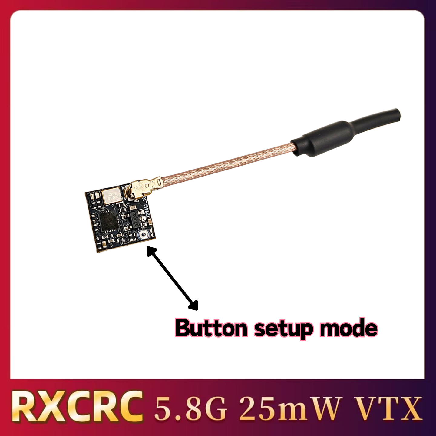 RXCRC 5.8GHz 48CH FPV 25mW Ana - Drone Rc Car recension och pris